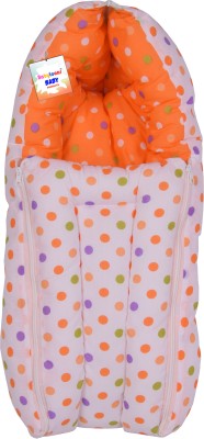 BabyToons Cotton Baby Bed Sized Bedding Set(Orange)