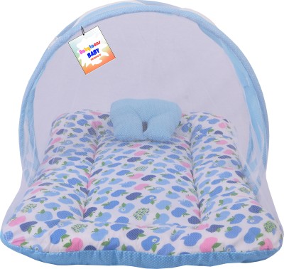 BabyToons Cotton Baby Bed Sized Bedding Set(Blue)