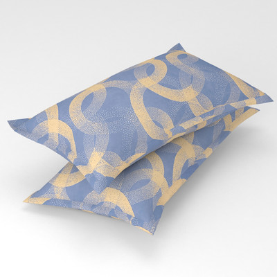 Flipkart SmartBuy Microfiber Pillows Cover(43 cm*69 cm, Pack of 2, Beige, Light Blue)