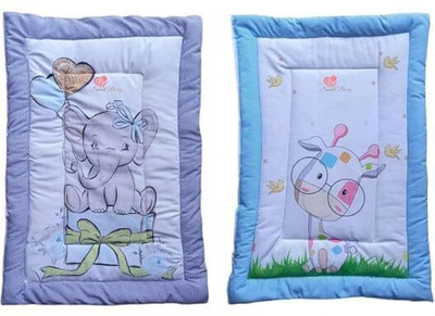 Ronqiza Cotton Baby Bed Sized Bedding Set(Multicolor, 2 set Godari)