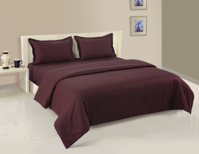 Vocal Store Satin Queen Sized Bedding Set(Maroon)