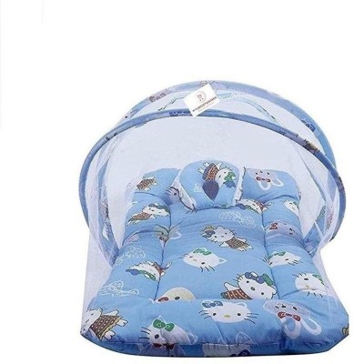 4infantsonly Cotton Baby Bed Sized Bedding Set(Blue)