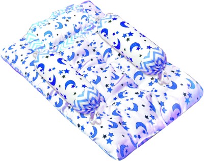 VParents Cotton Baby Bed Sized Bedding Set(Blue)