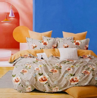 Artovation Cotton Queen Sized Bedding Set(Floral Mist)
