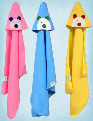 Oyo Baby Fleece Baby Bed Sized Bedding Set(Pink, Blue, Yellow, 3 Baby Blanket)