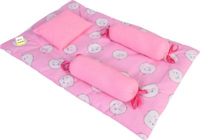 Kwitchy New Born Baby Care Essential Bedding Set Combo standard Crib(Fabric, Pink)