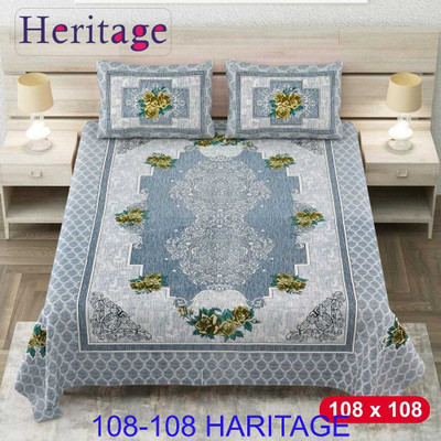 CRAFTSWELL STUDIO Cotton King Flat 210 TC Printed Bedsheet(Pack of 1, Multicolor)