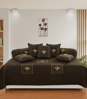 Divineinterior Microfiber Single Flat 250 TC Printed Bedsheet(Pack of 1, Coffee)