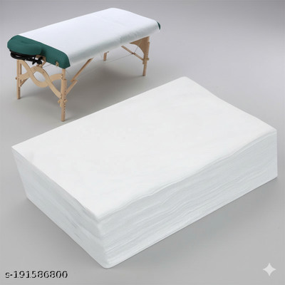 SassyVilla Polycotton Single Flat 0 TC Solid Bedsheet(Pack of 20, White)