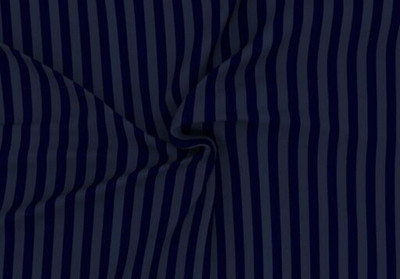 ROOMSTYLE 230 TC Cotton Single Striped Fitted (Elastic) Bedsheet(Pack of 1, Blue)