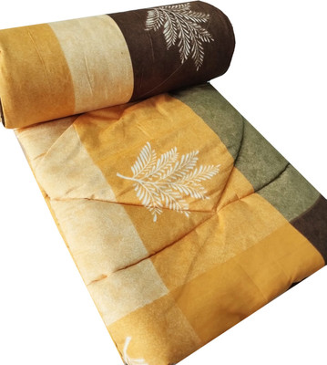 SimplyHome Abstract Queen AC Blanket for  AC Room(Microfiber, Beige)