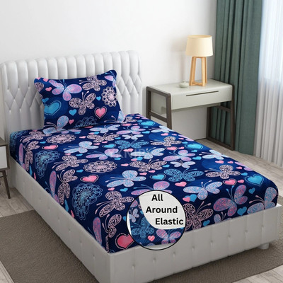 GM HUb 240 TC Cotton Single Floral Fitted (Elastic) Bedsheet(Pack of 1, Multi - Text
only null values allowed
Used For: ID, Variant)