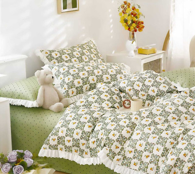 Harsh Enterprises Polycotton King Flat 240 TC Floral Bedsheet(Pack of 1, Multicolor)