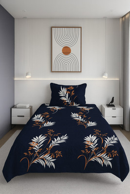 SCHp Woolen, Velvet Single Flat 240 TC Printed Bedsheet(Pack of 1, B_13)