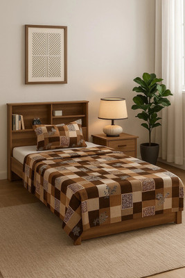 SCHp 320 TC Cotton Single Printed Flat Bedsheet(Pack of 1, B_4)