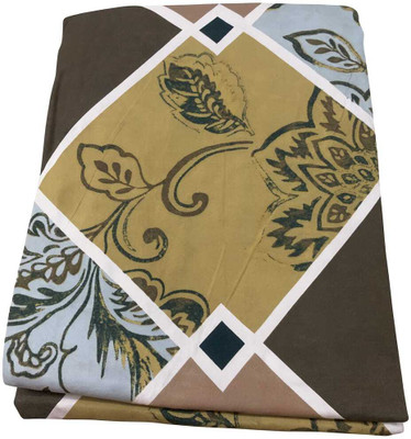 Comfort Shoppy Cotton Double Flat 300 TC Printed Bedsheet(Pack of 1, Multicolor)