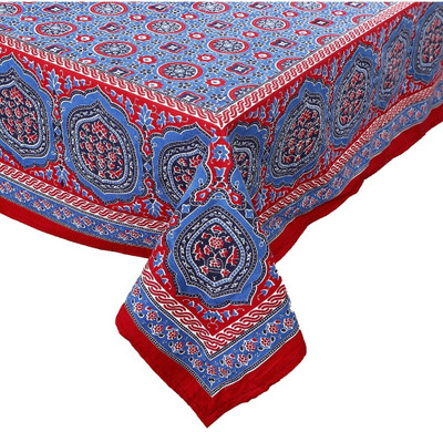 INDHOME LIFE 210 TC Cotton Single Abstract Flat Bedsheet(Pack of 1, Red)
