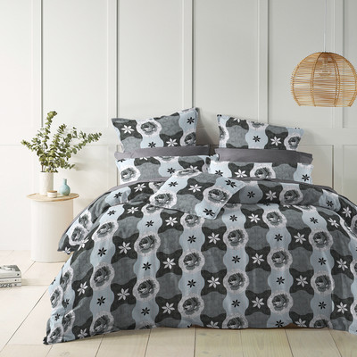 Rosepetal 140 TC Polyester Double Floral Flat Bedsheet(Pack of 1, Brown)