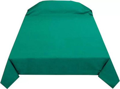 AHUJA SURGICAL INDUSTRIES Cotton Single Flat 144 TC Solid Bedsheet(Pack of 1, Green)