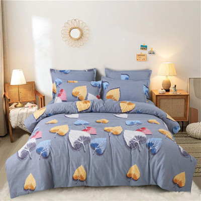 MORADO 210 TC Polycotton Double Printed Flat Bedsheet(Pack of 1, Multicolor)