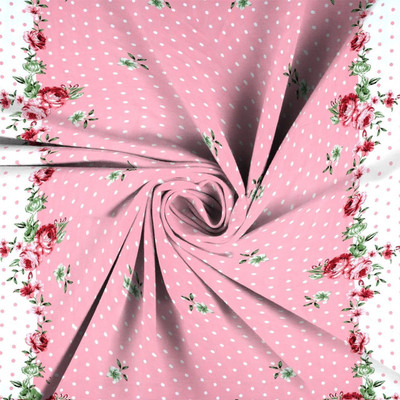 veerhl Microfiber Double Flat 240 TC Floral Bedsheet(Pack of 1, Multicolor)