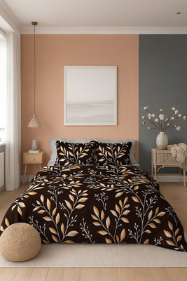 SCHp Woolen, Velvet Double Flat 240 TC Printed Bedsheet(Pack of 1, B_16)