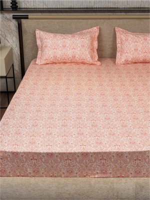 Urban Space 200 TC Cotton Double Floral Flat Bedsheet(Pack of 1, Paisley)