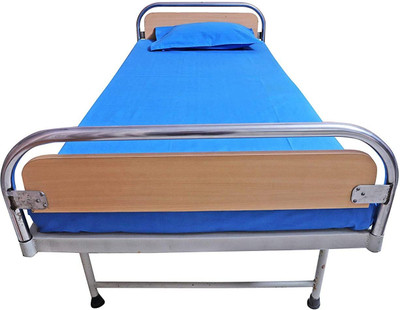 AHUJA SURGICAL INDUSTRIES Cotton Single Flat 144 TC Solid Bedsheet(Pack of 1, Blue)