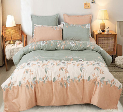 Laying Style 350 TC Cotton King Printed Fitted (Elastic) Bedsheet(Pack of 1, Glace Cotton King Size Elastic Bedsheet with 2 Pillow Cover 72x78x8 Inch-6)