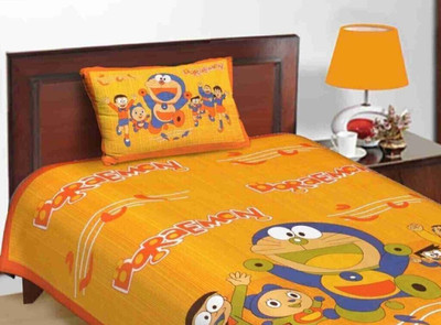 KAANY FAB Cotton Single Flat 144 TC Jaipuri Prints Bedsheet(Pack of 1, Multicolor)