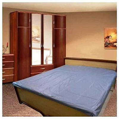 golden leaf 1 TC Polyester Double Solid Flat Bedsheet(Pack of 1, Multicolor)