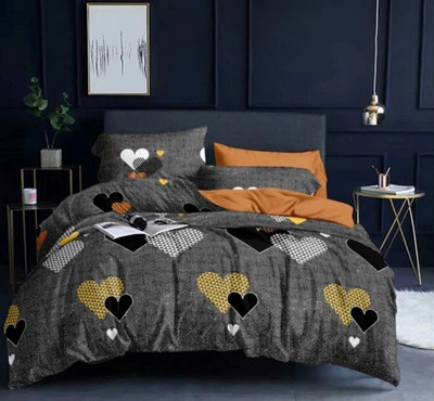 MSs AG TRADERSS S Polycotton King Flat 300 TC Printed Bedsheet(Pack of 1, Multi-03)
