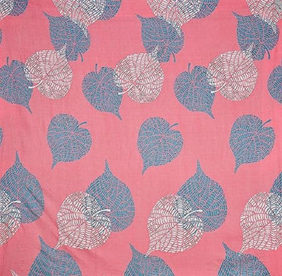 ABC Cotton Double Fitted (Elastic) 250 TC Geometric Bedsheet(Pack of 1, Pink-02)