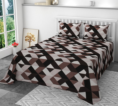 SCHp Cotton Double Flat 320 TC Printed Bedsheet(Pack of 1, B_8)