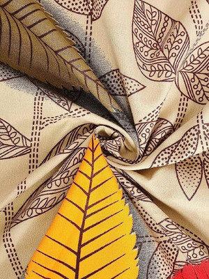 ABC Cotton Double Fitted (Elastic) 250 TC Geometric Bedsheet(Pack of 1, pista)