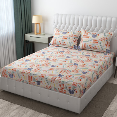 ELIZA KRAFTS Cotton Double Flat 300 TC Cartoon Bedsheet(Pack of 1, MICKEY)