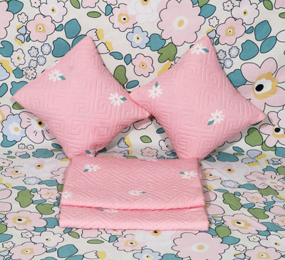 Moonroof Cotton King Flat 300 TC Printed Bedsheet(Pack of 1, PB+SP (1 Flat Bedsheet + 2 Pillow Cover + 2 Cushion Covers with Filler))