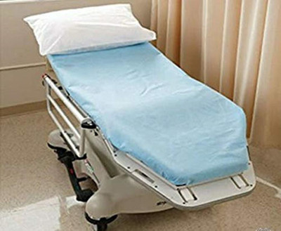 Kudize 0 TC Microfiber Single Solid Flat Bedsheet(Pack of 1, Blue)