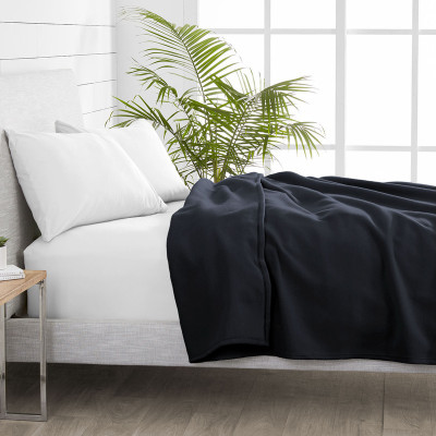 VAS COLLECTIONS 250 TC Polyester Single Solid Flat Bedsheet(Pack of 1, Grey)