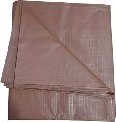 AG Creations 150 TC PVC Double Solid Flat Bedsheet(Pack of 1, Brown)