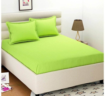 TYLORSTYLE 220 TC Polycotton Double Printed Flat Bedsheet(Pack of 1, Parrot)