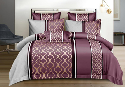 Laying Style 350 TC Microfiber King 3D Printed Fitted (Elastic) Bedsheet(Pack of 1, King Size Double Elastic Bedsheet Size 72X78X8 With 2 Pillow Cover-8)
