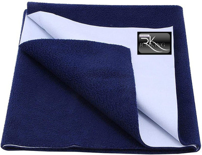 Rajking Microfiber Crib Flat 270 TC Solid Bedsheet(Pack of 1, ROYAL BLUE)