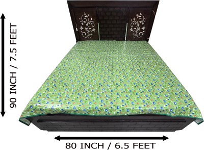 ECOSOFT 150 TC Polyester King, Queen, Double Printed Flat Bedsheet(Pack of 1, GREEN JUNGLEBOOK)