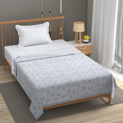 SCHp 360 TC Cotton Single Printed Flat Bedsheet(Pack of 1, B_2)