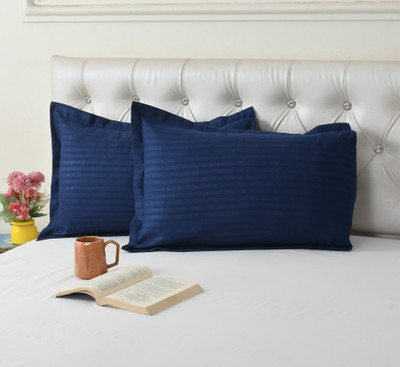 Cotton Bolls Textiles Cotton Pillows Cover(50 cm*70 cm, Pack of 2, Blue)