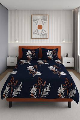 SCHp Woolen, Velvet Double Flat 240 TC Printed Bedsheet(Pack of 1, B_13)