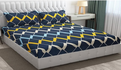Freshfromloom 144 TC Microfiber Double Solid Flat Bedsheet(Pack of 1, Slate Grey)