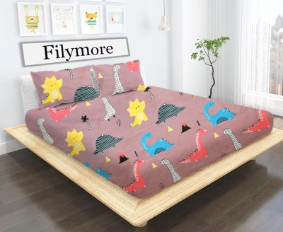 Filymore 240 TC Microfiber Double Cartoon Flat Bedsheet(Pack of 1, Multicolor)