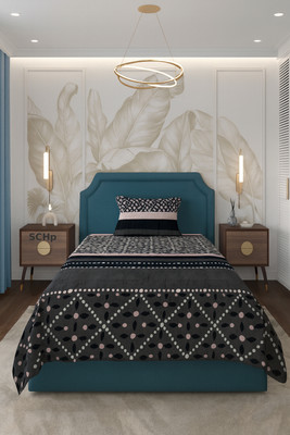 SCHp Woolen, Velvet Single Flat 240 TC Printed Bedsheet(Pack of 1, B_70)